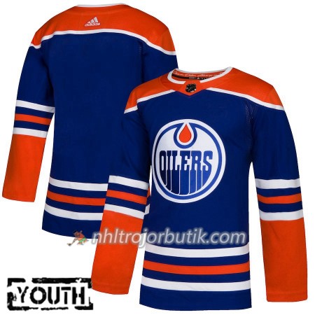 Barn Ishockey Edmonton Oilers tröja Blank Alternate Adidas 2018-19 Authentic